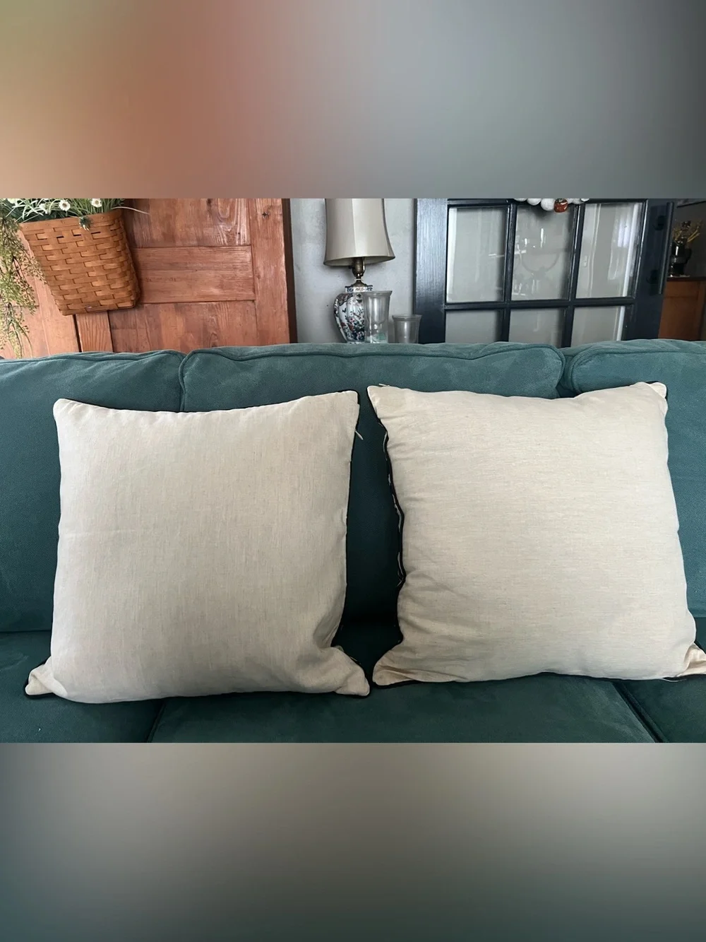 Pottery Barn Emily & Meritt Gold Leopard Throw Pillows Set of 2